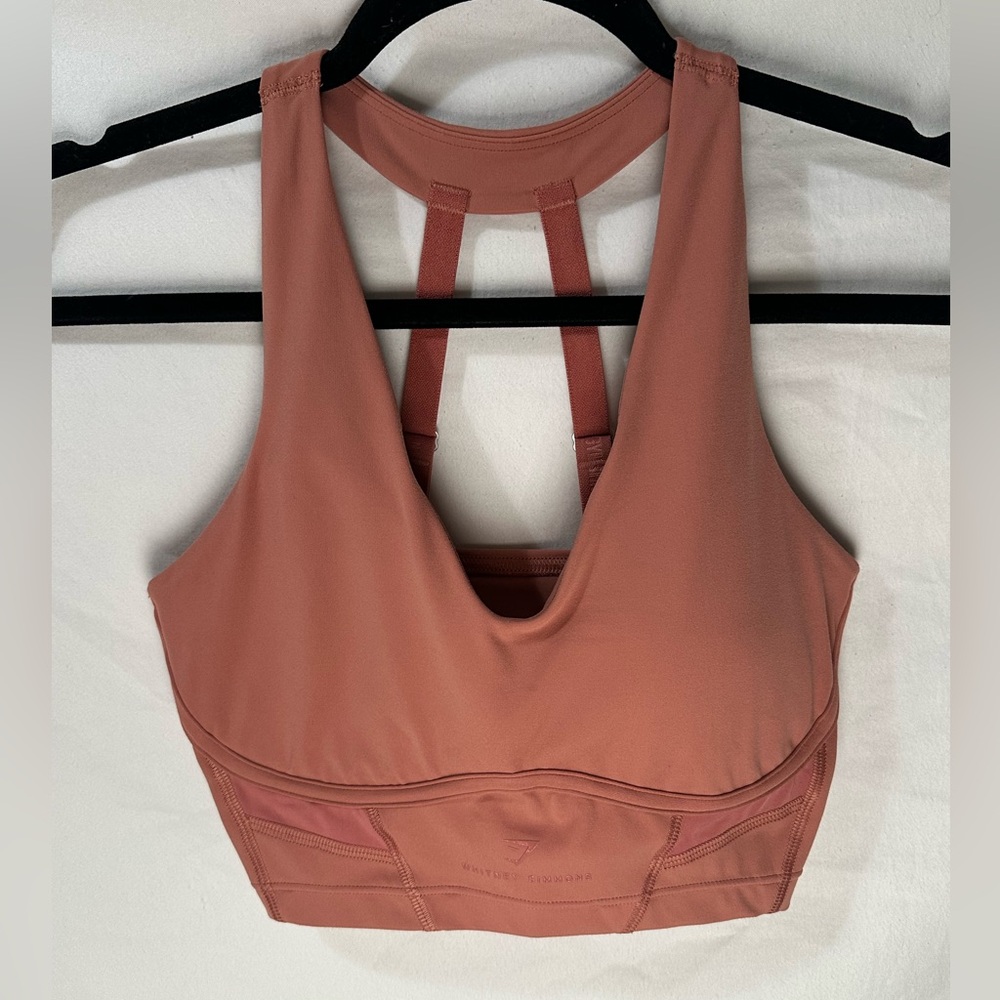 Gymshark Whitney Simmons Longline Sport Bra - Canyon Red - Used Size Small EUC